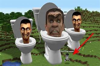 big toilets with people inside it